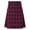 Red, variant on Men's Scottish Style Tartan Plaid Pleated Utility Skirt Kilt