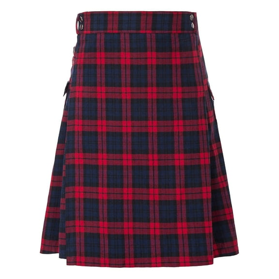 2025 Fashion Trend Men's Scottish Utility Kilt Retro Gothic Pleated Skirt Vintage Scottish Kendo Scottish Clothing with Pockets Skirts