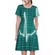 thumbnail image 1 of Disketp ECG Wave para Vestido de Manga Corta para Mujeres, Vestidos de Verano para Mujeres, Casual y Holgado para la Playa, 1 of 6