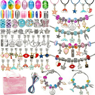Charm Bracelet Making Kit Gionlion 150 Pcs Jewelry Making Supplies  Including European Beads Charm Pendants Snake Chains Unicorn Gifts Set for  Teen Girls Arts and Crafts for Kids Ages 5 6 7 8 9 10-12