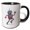 Black/White, variant on 3drose, Funny Running Robot on White. Elegant Robotics Engineering Art Gift, 11oz Magic Transforming Mug