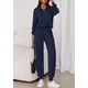 thumbnail image 4 of Conjunto Deportivo PRETTYGARDEN Mujer 2 Piezas Azul Marino Talle S, 4 of 8