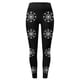 thumbnail image 4 of MKLEKYY Leggings deportivos push up para mujer, leggings de cintura alta con estampado de copos de nieve navideños para mujer, pantalones deportivos de yoga y entrenamiento, 4 of 4