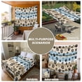 thumbnail image 6 of Blue Dog Paw Print Large Tapestry for Bedroom Wall Hanging Tapestry,Vintage Farmhouse Rustic Wooden Grain Ceiling Backdrop Tapestries Poster Blanket Wall Decor for Teens Room Living Room 85" x 90", 6 of 8