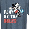 thumbnail image 3 of Disney - Play By The Rules Soccer - Women's Short Sleeve Graphic T-Shirt, 3 of 5