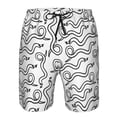 thumbnail image 4 of Kdxio Hand Drawn Snake Pattern Mens Casual Shorts - Drawstring Summer Beach Sports Shorts for Men, 4 of 9