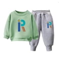 thumbnail image 6 of 4-5 Years Toddler Boy Clothes Fall Winter Outfit Long Sleeve Sweatshirts Pants Set 6 9 12 18 24 Months 3T 4T 5T Winter Clothes Set Pajamas & Dailywear Winter Set, 6 of 6