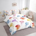 thumbnail image 3 of Feelyou Colorful Jellyfish Bedding Comforter Set 7pcs, Sea Animal Queen Bedding Sets, 3 of 8