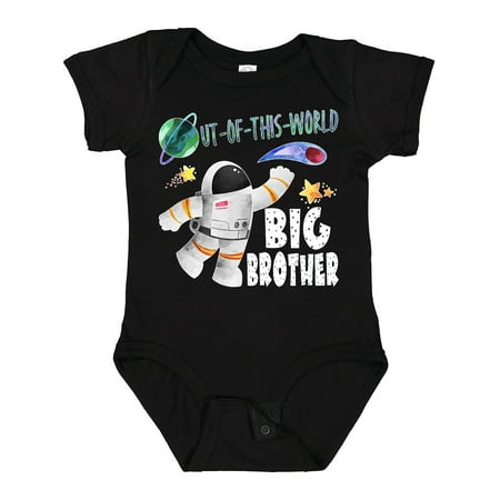 

Inktastic Out of This World Big Brother Astronaut in Space Gift Baby Boy Bodysuit
