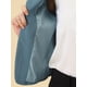 thumbnail image 5 of INSPIRE CHIC Chaqueta abierta de la chaqueta del traje de la cosecha del trabajo de la oficina del frente de las mujeres Azul Gris-Sólido M, 5 of 5
