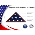 thumbnail image 3 of American Flag Display Case for Burial, Veterans Funeral Flag 25.5 x 13 inches, 3 of 6