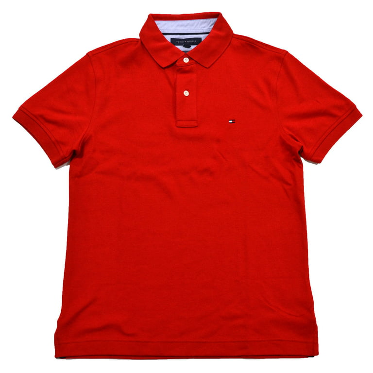 enthousiast heuvel Jabeth Wilson Tommy Hilfiger Mens Custom Fit Interlock Polo Shirt (L, Regal Red) -  Walmart.com