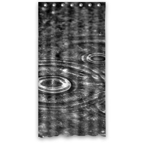 XDDJA Beautiful Raindrop Shower Curtain Waterproof Polyester Fabric Shower Curtain Size 36x72 inches
