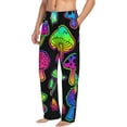 thumbnail image 2 of Xecao Bright Mushrooms Men's Straight Lounge Pajama Pants: The Ultimate in Comfortable Sleepwear, 2 of 9