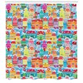 thumbnail image 3 of Ambesonne City Shower Curtain, Ornamental Winter Pattern, 69"Wx75"L, Multicolor, 3 of 3
