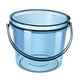 thumbnail image 3 of Cubo de agua con tapa y asa, pequeño cubo de baño para el hogar, cubo para la colada Azul, 3 of 9