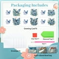 thumbnail image 3 of 6pcs Diamond Painting Kit Greeting Card, Pretty Butterfly 5D DIY Diamond Handmade Holiday Greeting Card with Envelope, Christmas Gift Congratulation, 3 of 7