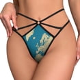 thumbnail image 2 of World Political Map with Countries, Cities Roads Lakes And Rivers Open Type Women's Panties Crotch Opening G-strings Thongs Lingeries Underwear, 2 of 7