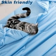 thumbnail image 6 of Cooling Comforter Twin Size, Double-Sided Cold Tech Fabric Quilted Bed Comforters Cooling Blanket for Hot Sleepers, Breathable Lightweight Summer Bedding, All-Season Ice Blanket, Blue, 6 of 16