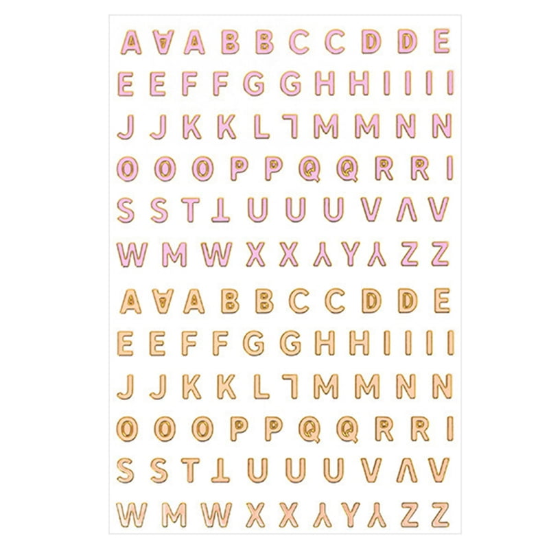 HeroNeo Small Letter Stickers Mini Numbers Sticker Self Adhesive