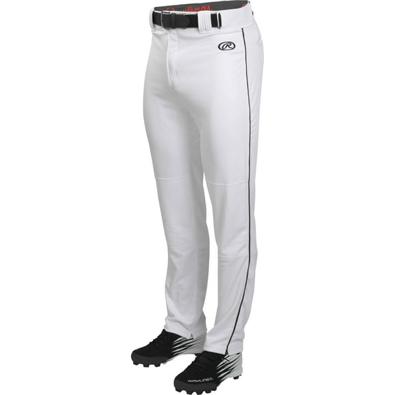 Rawlings Adult Launch 1/8" Piped Pant | White/Black | SML