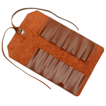 

Tool Roll Bag Vintage Portable 10 Slots Carry on Woodworking Tools Organizer 39. 4X25. 4cm for Barber Electrician