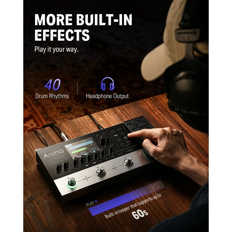 Multi effects pedal headphones new arrivals