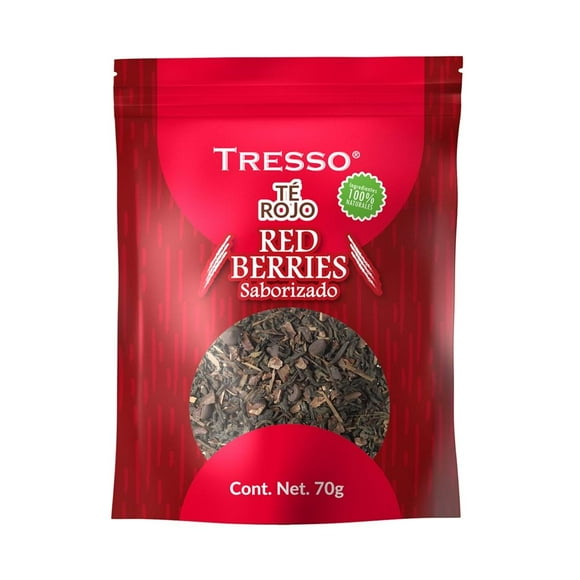 Té Rojo Saborizado Tresso Red Berries 70 g