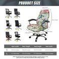 thumbnail image 7 of SEANATIVE Computer Chair Cover Stretch Office Chair Cover Universal Desk Chair Slipcover Chair Protection for Executive Boss Chair Gaming Chairs, L, Hummingbird Flower Butterfly, 7 of 7