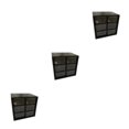 thumbnail image 2 of relayinert Plastic Functional And Stylish Jiugongge Storage Drawer - Easy Access With Multiple Colors black Six Palaces Grid 3Set, 2 of 6
