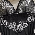 thumbnail image 4 of Plus Size Women's Lace Trim Sheer Babydoll Lingerie Sexy Plus Size Nightgown with Bow for Romantic Evenings, 4 of 7