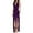 Purple, variant on Women's Carnival Solid Color Strapless Neckline Backless Sequin Gown For Evening Events Holiday Dresses For Women Pink,S