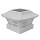 thumbnail image 2 of Lámpara Solar Post Cap LED Impermeable Exterior Cubierta Luz Jardín Decoración (Blanco), 2 of 3