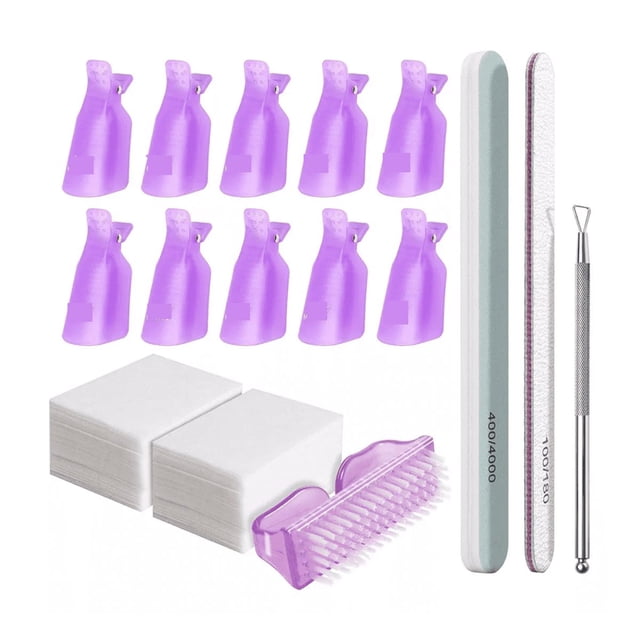 128pcs Kit Pinzas Plásticas Retiradoras De Acrílico O Gelish