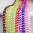 thumbnail image 3 of 10 Pcs Protecteur de Téléphone USB Spirale Coloré Pur; Câble de Chargement de Données Protecteur Enrouleur, 3 of 7