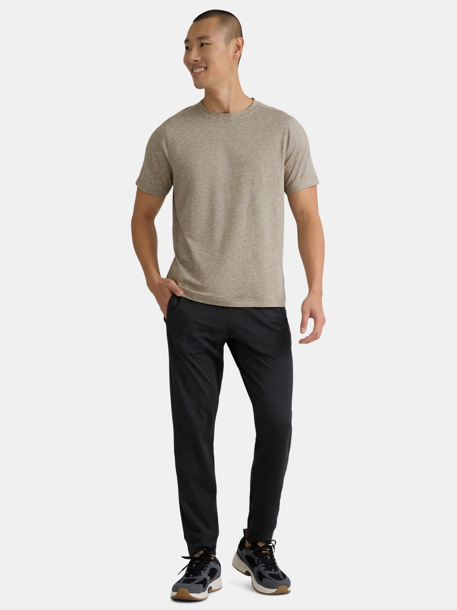 Athletic Works Men's and Big & Tall Men's Soft ButterCore Tee with Short Sleeves, Sizes S-5XL