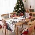 thumbnail image 3 of Christmas Winter Table Runner, Christmas Tree Ball Tabletop Runners Xmas Joy to the World Seasonal Holiday Table Decoration for Farmhouse Kitchen Dinning Home Indoor Party Decor 13.8x71in, 3 of 6