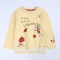 thumbnail image 5 of URMAGIC Toddler Girls Clothes 2 Piece Long Sleeve Cotton T-Shirt Tops Denim Pants Outfits Spring Fall 1-6 Years, 5 of 20