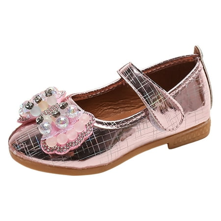 

ZENMELE Girls Sandals Bowknot Shoe Girls Sandals Fashionable New Pattern Bow Decoration Cute And Comfortable Flat Bottom Hook Loop Shoes Slide Sandal 3Y-3.5Y