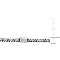 thumbnail image 3 of Miabella Franco Link Bracelet in Oxidized Sterling Silver, 9 in, 3 of 5