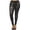 Black, variant on Women's Plus Size Comfy Casual Faux Leather Side Pockets Drawstring Solid Leggings Pants