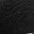 thumbnail image 4 of Sombrero frío negro de 3 piezas con parte superior redonda, sombrero de ala de punto, sombrero de poliéster con placa ligera de invierno para hombre, 4 of 5