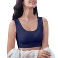 thumbnail image 1 of Eashery Comfortable Bras for Women Women's Push Up Wireless Bra Padded T Shirt Bras No Underwire Plunge Blue 4X-Large, 1 of 4