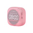 thumbnail image 1 of Reloj despertador Digital con espejo LED, reloj despertador de mesa con pantalla grande, altavoz inalámbrico, Subwoofer, reproductor de música, compatible con Bluetooth, 1 of 1