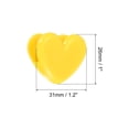 thumbnail image 2 of Uxcell Paper and Bag Clips,10Pack Heart Shape Clamps Snacks Bag Clips,Yellow, 2 of 5