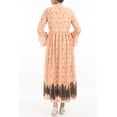thumbnail image 3 of Women's Long Dress ORANGE PRINTED, 3 of 3