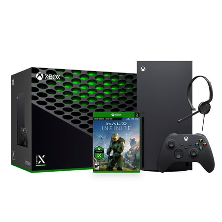 Xbox Series X Latest Flagship 1TB SSD Console Bundle with Halo Infinite