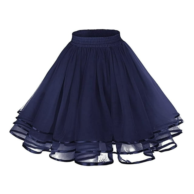LSLJS Women's Basic Versatile Stretchy A-line Flared Casual Mini Skater Skirt