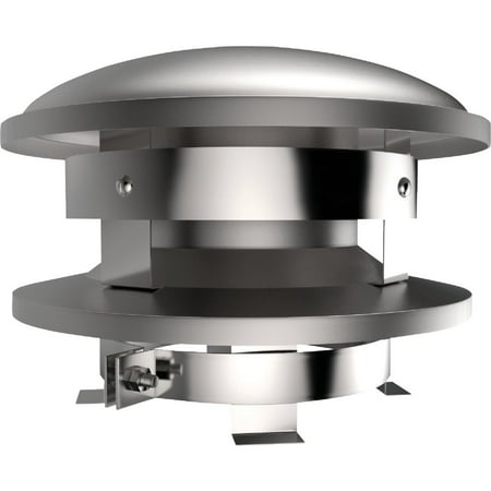 

1PK SELKIRK Sure-Temp 6 In. Pipe Stainless Steel Round Chimney Cap
