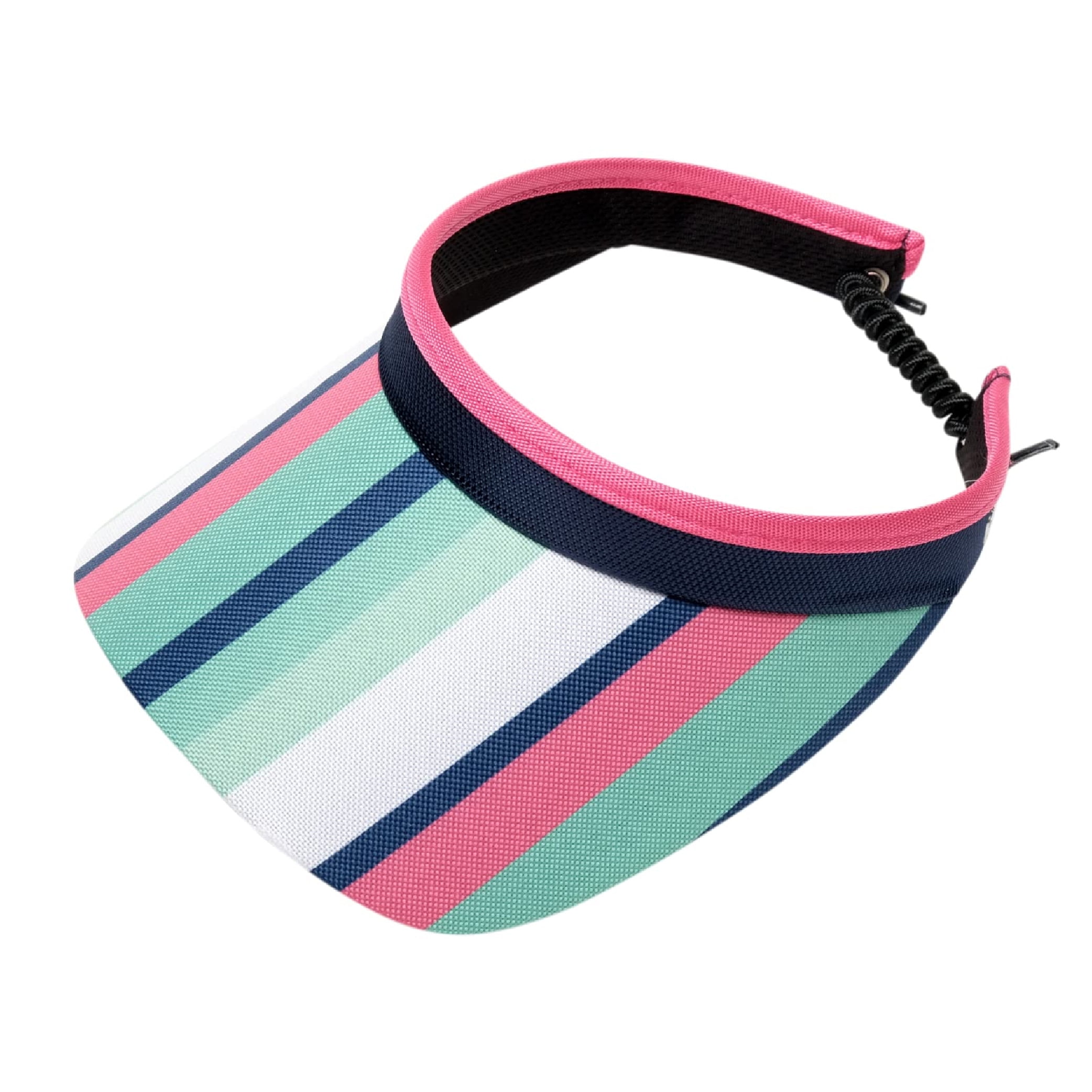 Glove It Print and Solid Coil Visor, Ladies Visor Hat, Sun Visor for